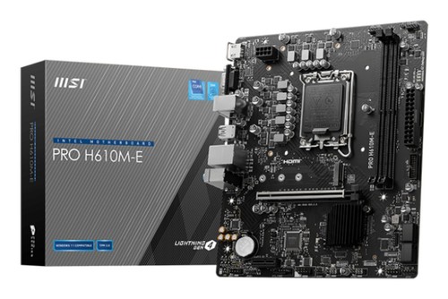 Msi pro h610m motherboard - h610m-e,