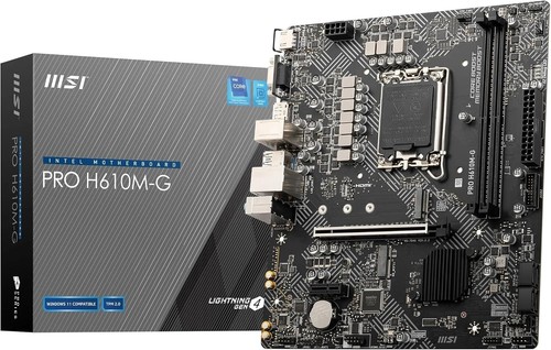 Msi pro h610m scheda madre - pro,