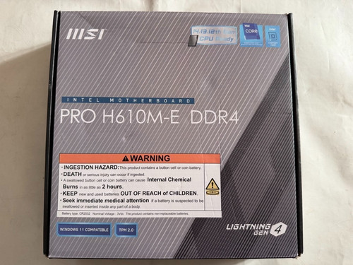 Msi pro h610m ddr4 - msi,