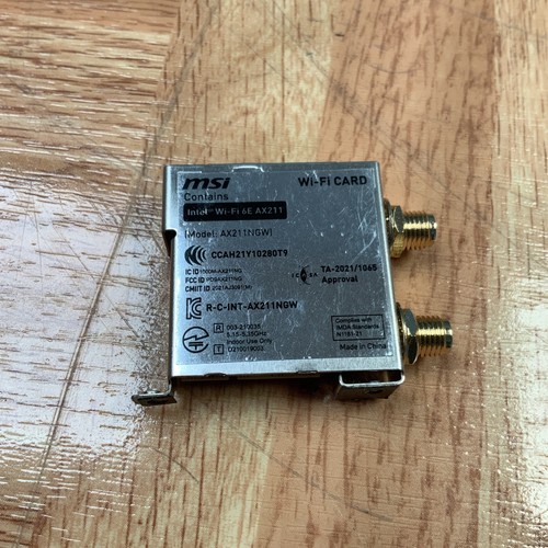 Msi intel ax211ngw wifi6e - intel,